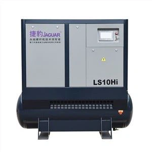 Roterande luftkompressor med torktumlare